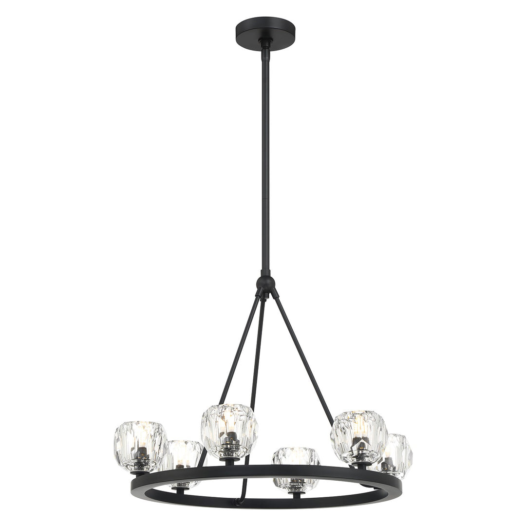 Aragon LED Chandelier in Matte Black - available from The Lighting Shoppe, trusted by Canadian homeowners