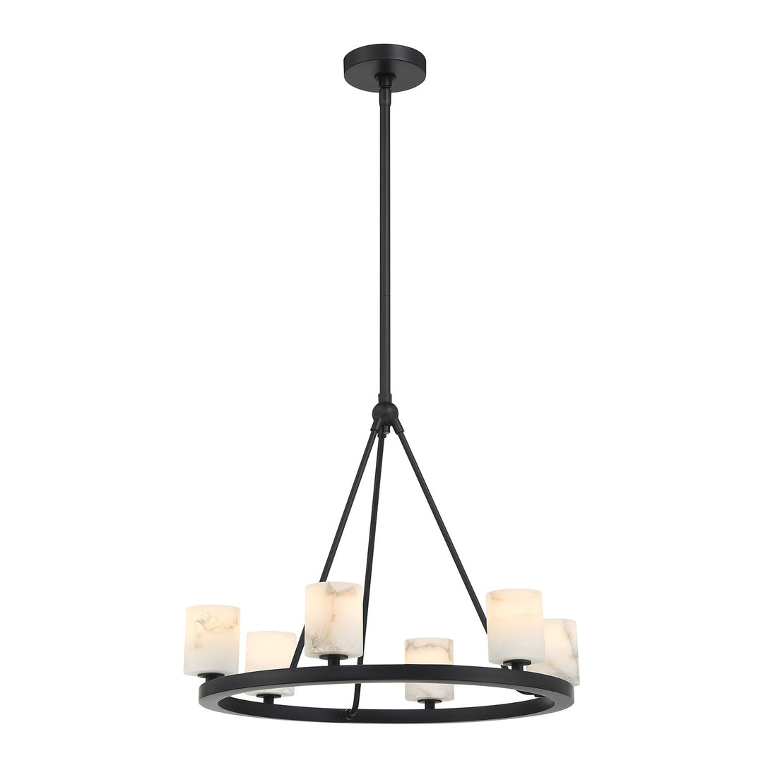 Aragon LED Chandelier in Matte Black - available from The Lighting Shoppe, trusted by Canadian homeowners