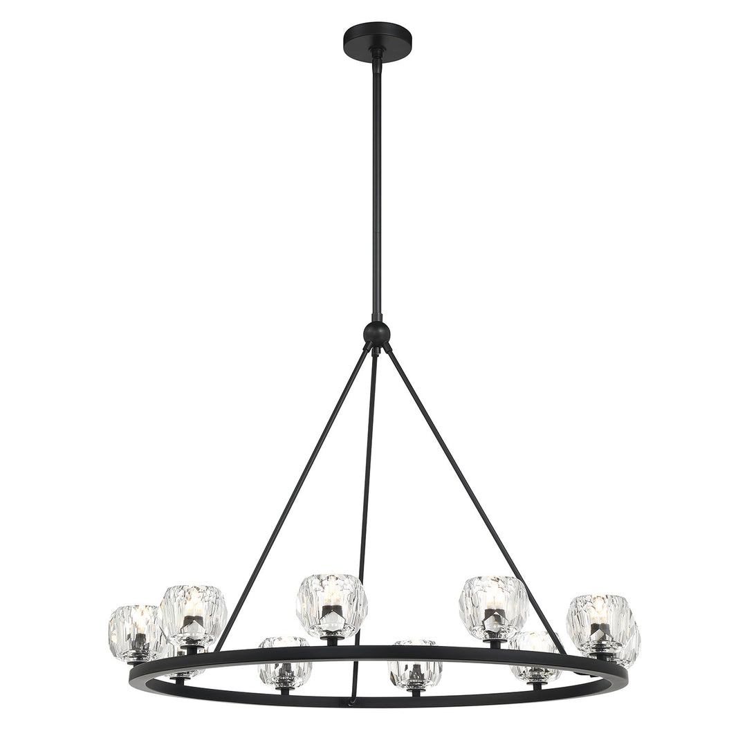 Aragon LED Chandelier in Matte Black - available from The Lighting Shoppe, trusted by Canadian homeowners