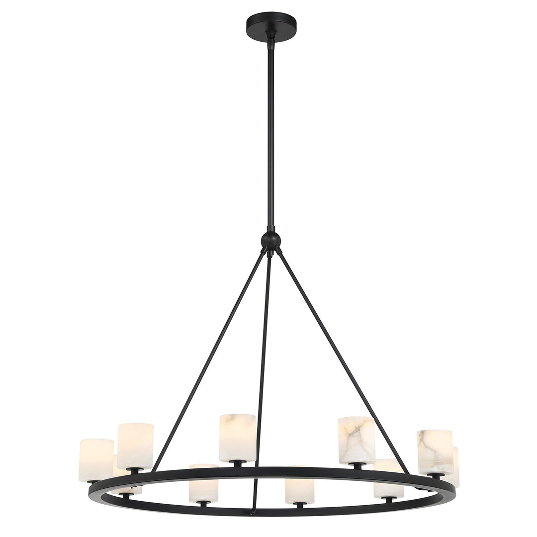Aragon LED Chandelier in Matte Black - available from The Lighting Shoppe, trusted by Canadian homeowners