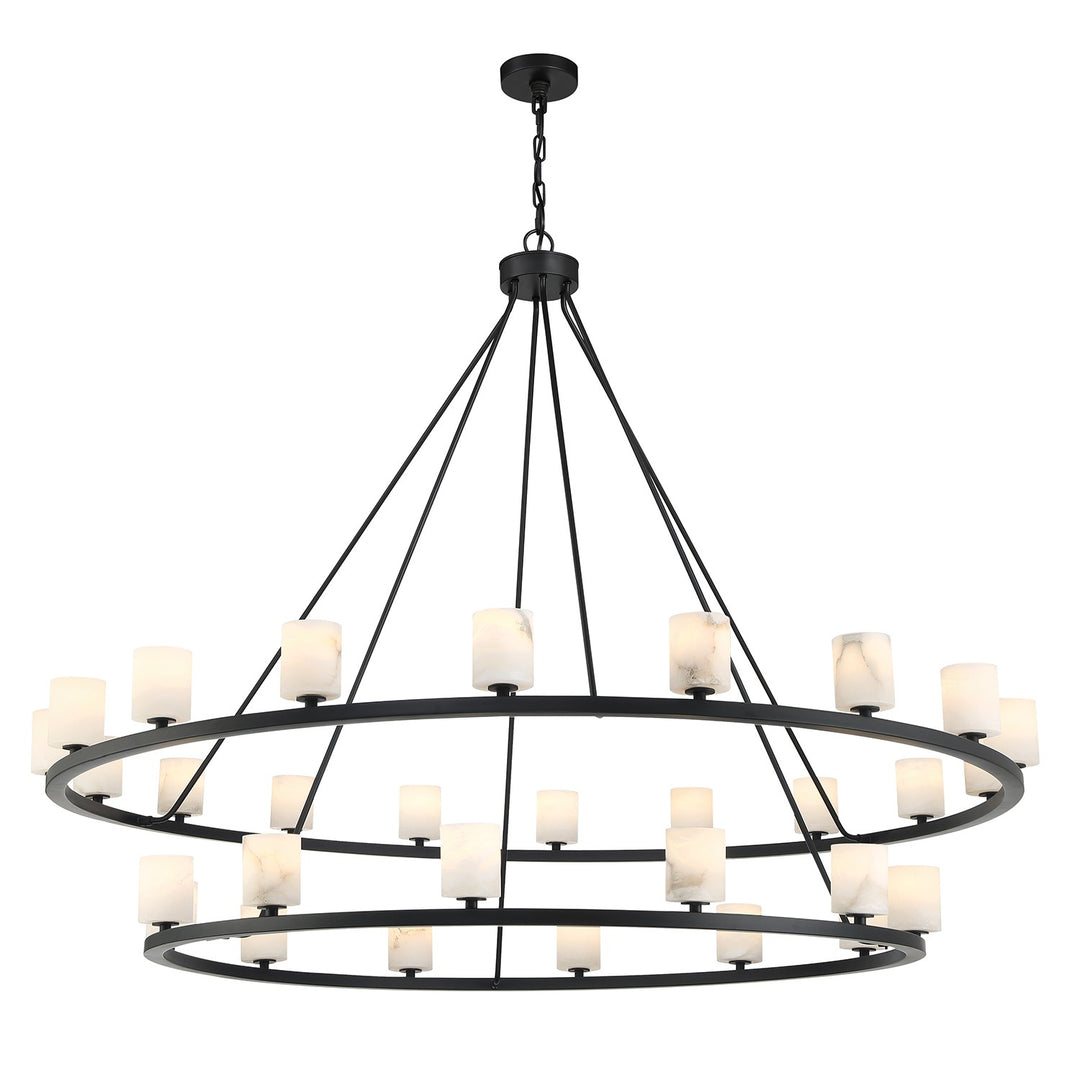 Aragon LED Chandelier in Matte Black - available from The Lighting Shoppe, trusted by Canadian homeowners