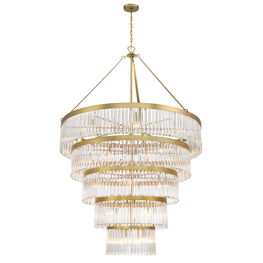 Emory 30 Light Chandelier in Modern Gold - available from The Lighting Shoppe, trusted by Canadian homeowners