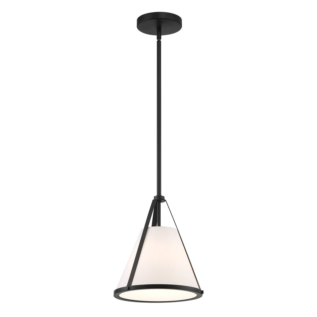 Fulton One Light Pendant in Black - available from The Lighting Shoppe, trusted by Canadian homeowners