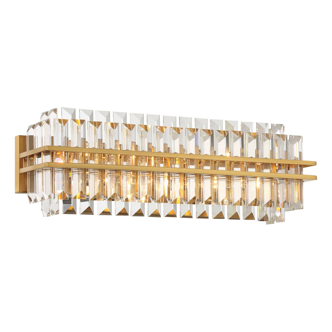 Hayes Four Light Bath in Aged Brass - available from The Lighting Shoppe, trusted by Canadian homeowners