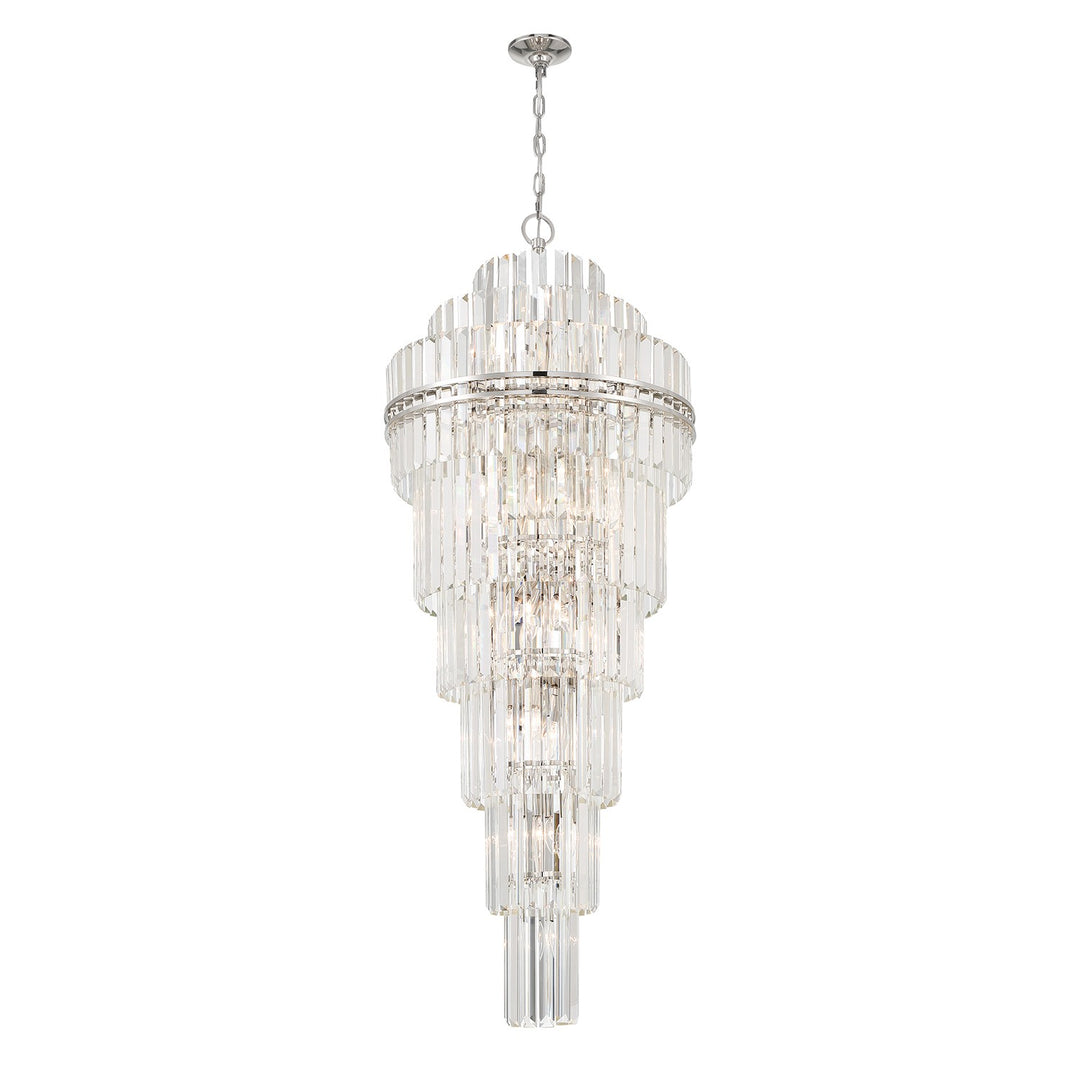 Hayes 31 Light Chandelier in Polished Nickel - available from The Lighting Shoppe, trusted by Canadian homeowners