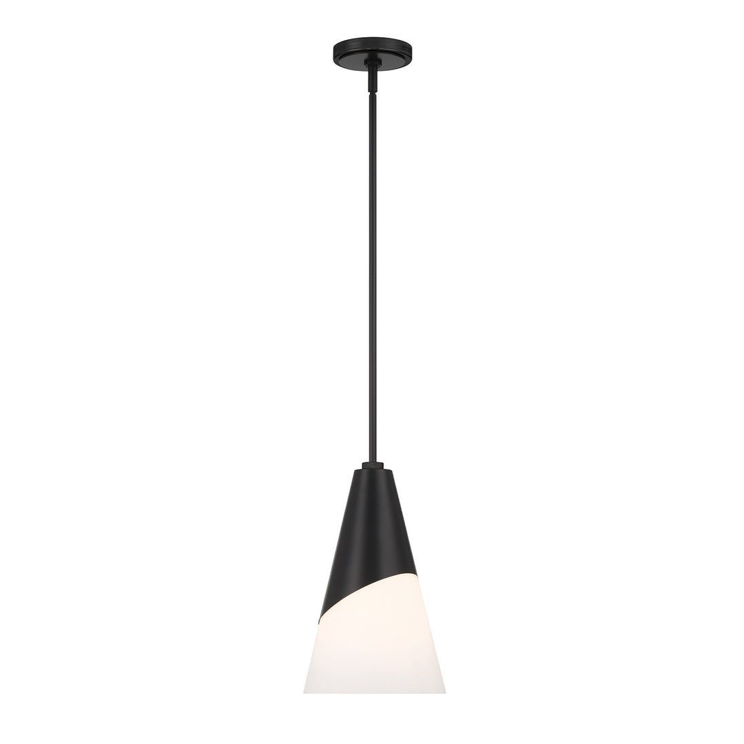 Tori One Light Pendant in Matte Black - available from The Lighting Shoppe, trusted by Canadian homeowners