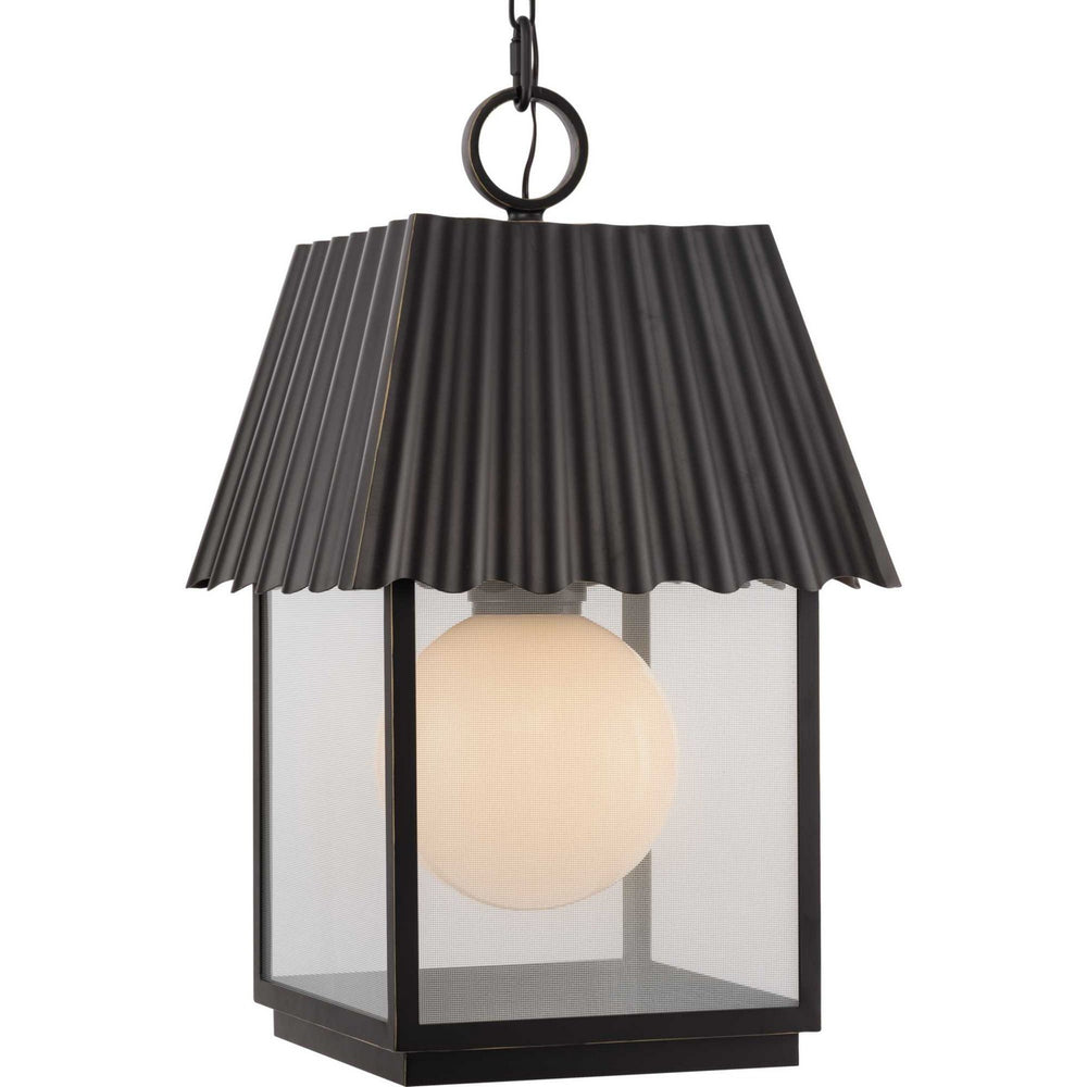 Point Dume-Hook Pond One Light Outdoor Hanging Lantern in Oil Rubbed Bronze - available from The Lighting Shoppe, trusted by Canadian homeowners