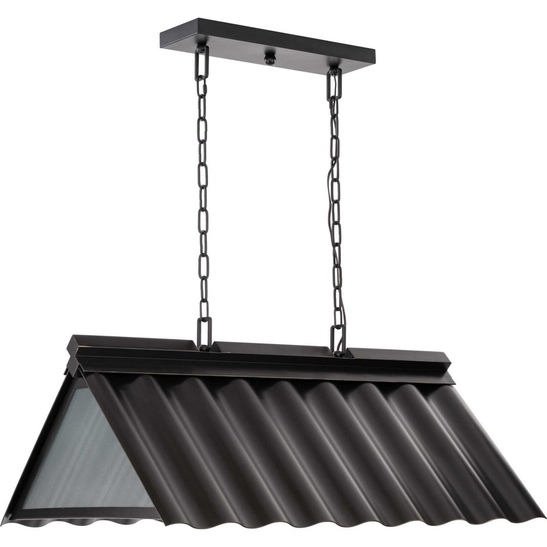 Point Dume-Edgecliff Three Light Outdoor Pendant in Oil Rubbed Bronze - available from The Lighting Shoppe, trusted by Canadian homeowners
