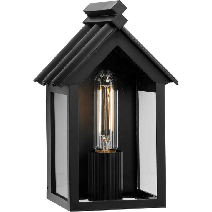Point Dume-Dunemere One Light Outdoor Wall Lantern in Matte Black - available from The Lighting Shoppe, trusted by Canadian homeowners