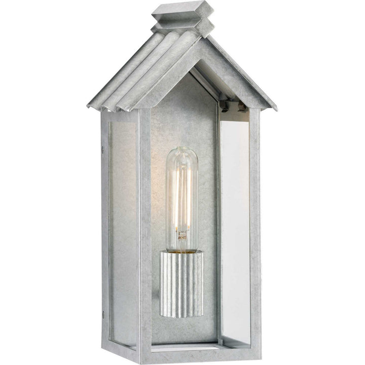 Point Dume-Dunemere One Light Outdoor Wall Lantern in Galvanized - available from The Lighting Shoppe, trusted by Canadian homeowners