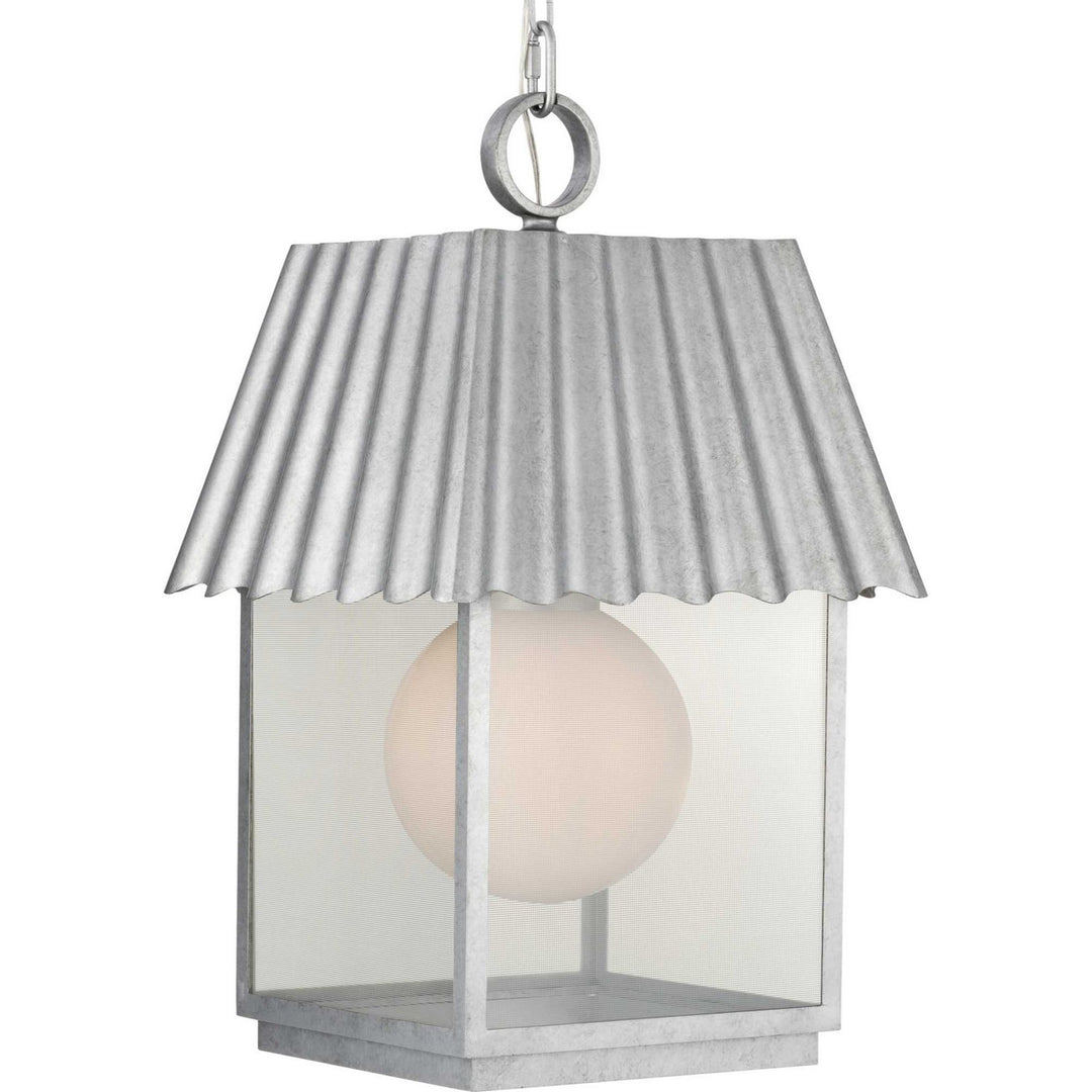 Progress Canada - P550117-141 - One Light Outdoor Hanging Lantern - Point Dume-Hook Pond - Galvanized