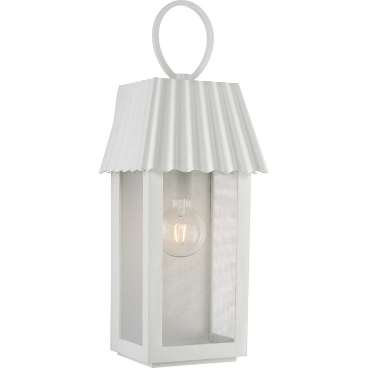 Progress Canada - P560306-192 - One Light Outdoor Wall Lantern - Point Dume-Hook Pond - Shelter White