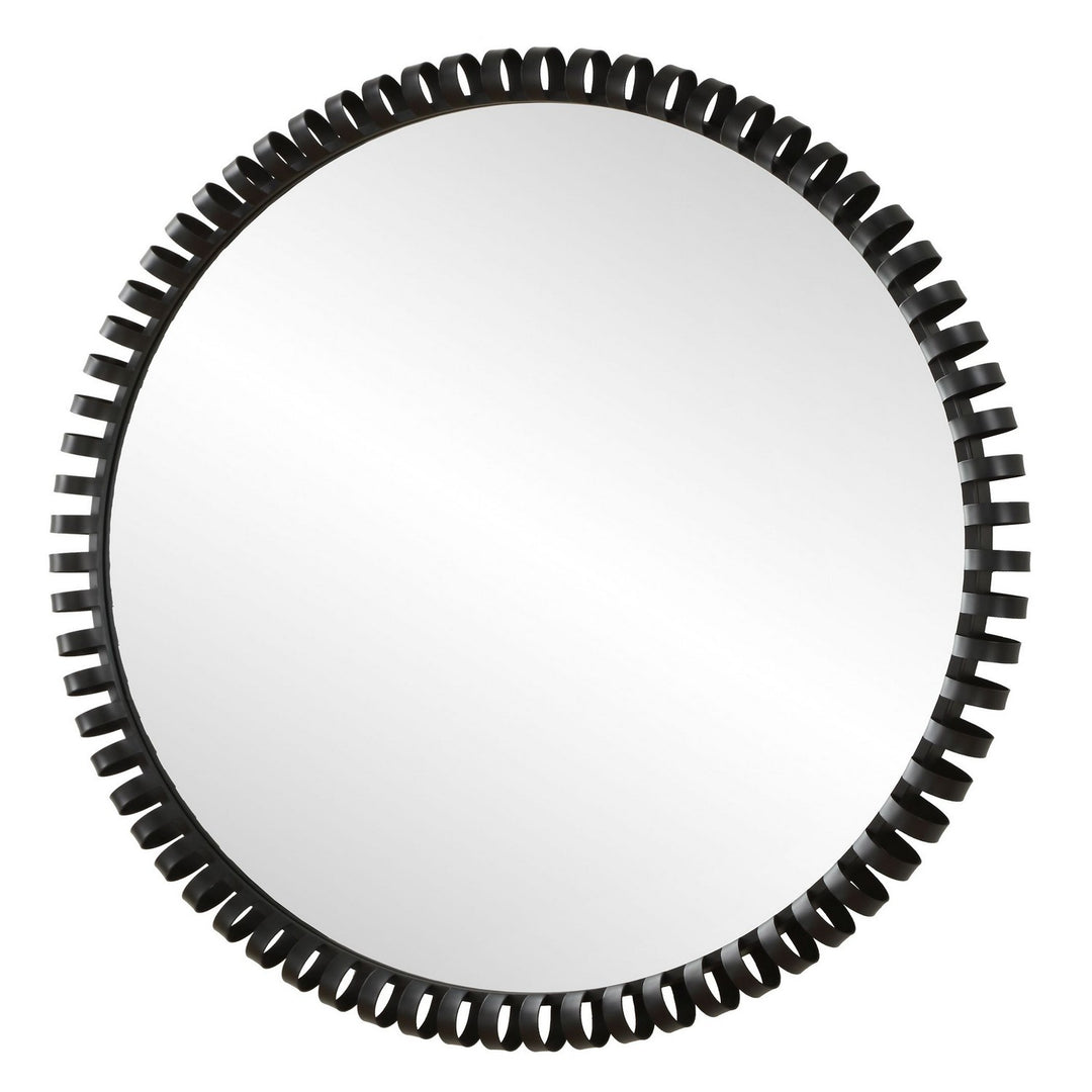 Corona Mirror in Satin Black - available from The Lighting Shoppe, trusted by Canadian homeowners