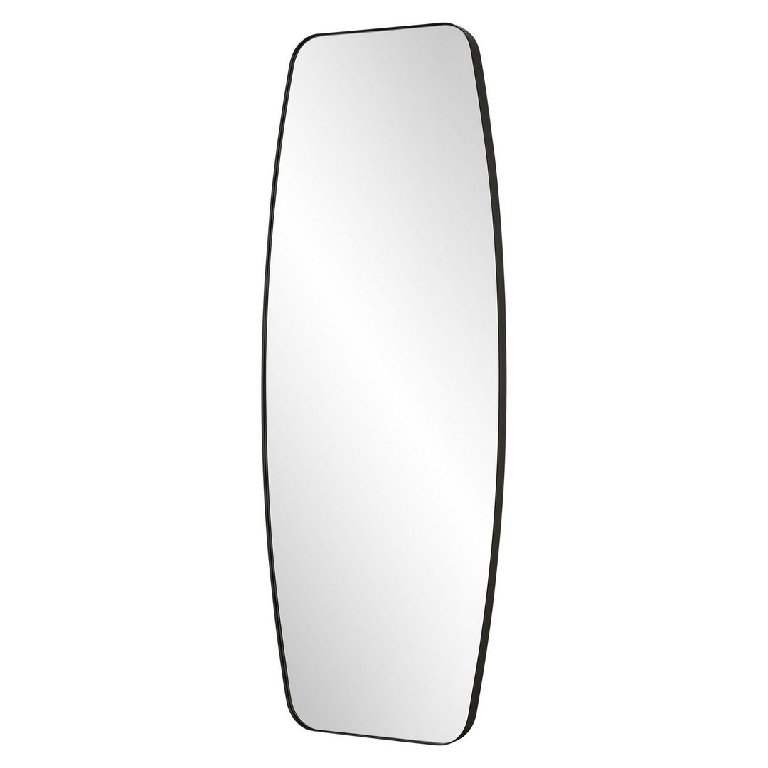 Caspian Mirror in Satin Black - available from The Lighting Shoppe, trusted by Canadian homeowners