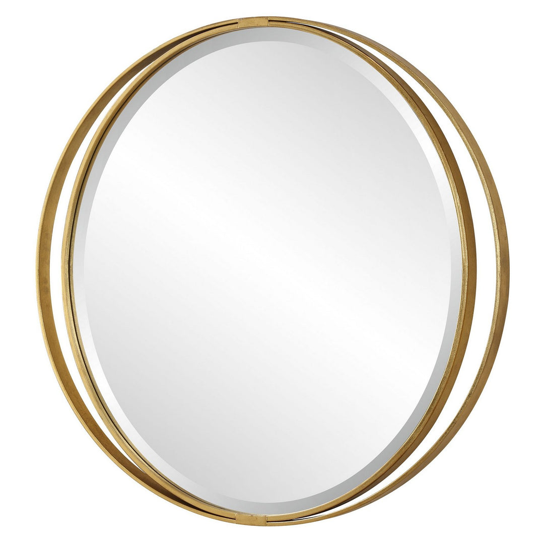 Rhodes Mirror in Antiqued Gold Leaf - available from The Lighting Shoppe, trusted by Canadian homeowners