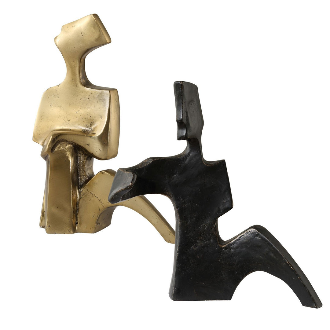 Affection Sculptures, S/2 in Shimmering Bronze And Gold - available from The Lighting Shoppe, trusted by Canadian homeowners