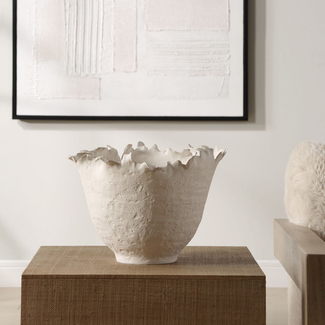 Blossom Bowl in Matte Off-white - available from The Lighting Shoppe, trusted by Canadian homeowners