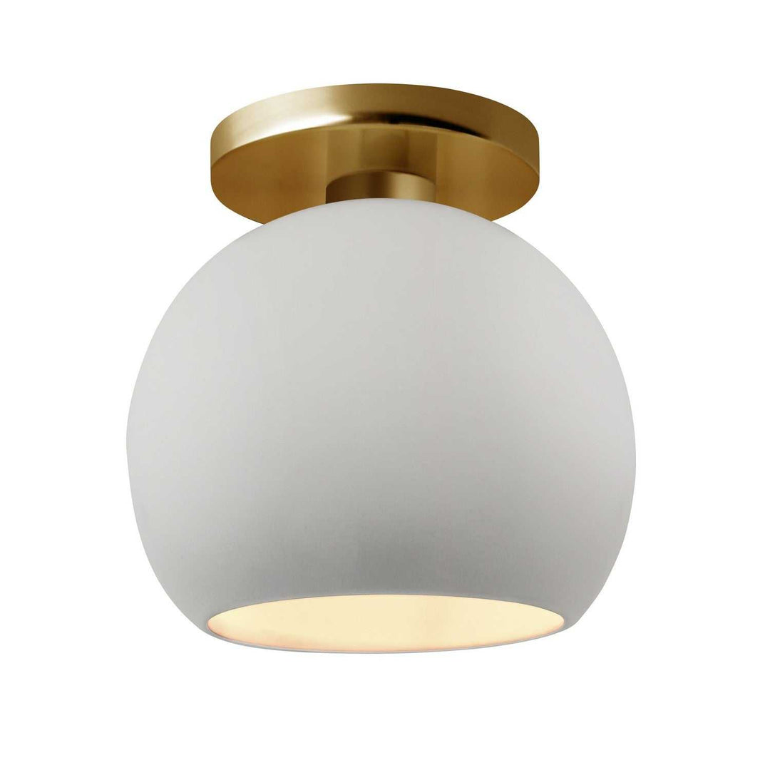 Radiance One Light Semi-Flush Mount in Bisque Justice Designs