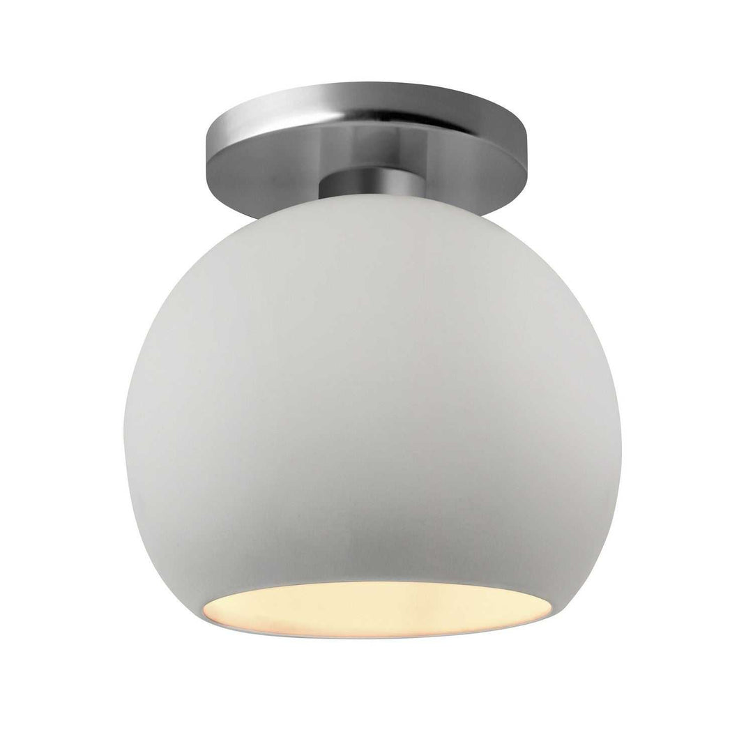 Radiance One Light Semi-Flush Mount in Bisque Justice Designs