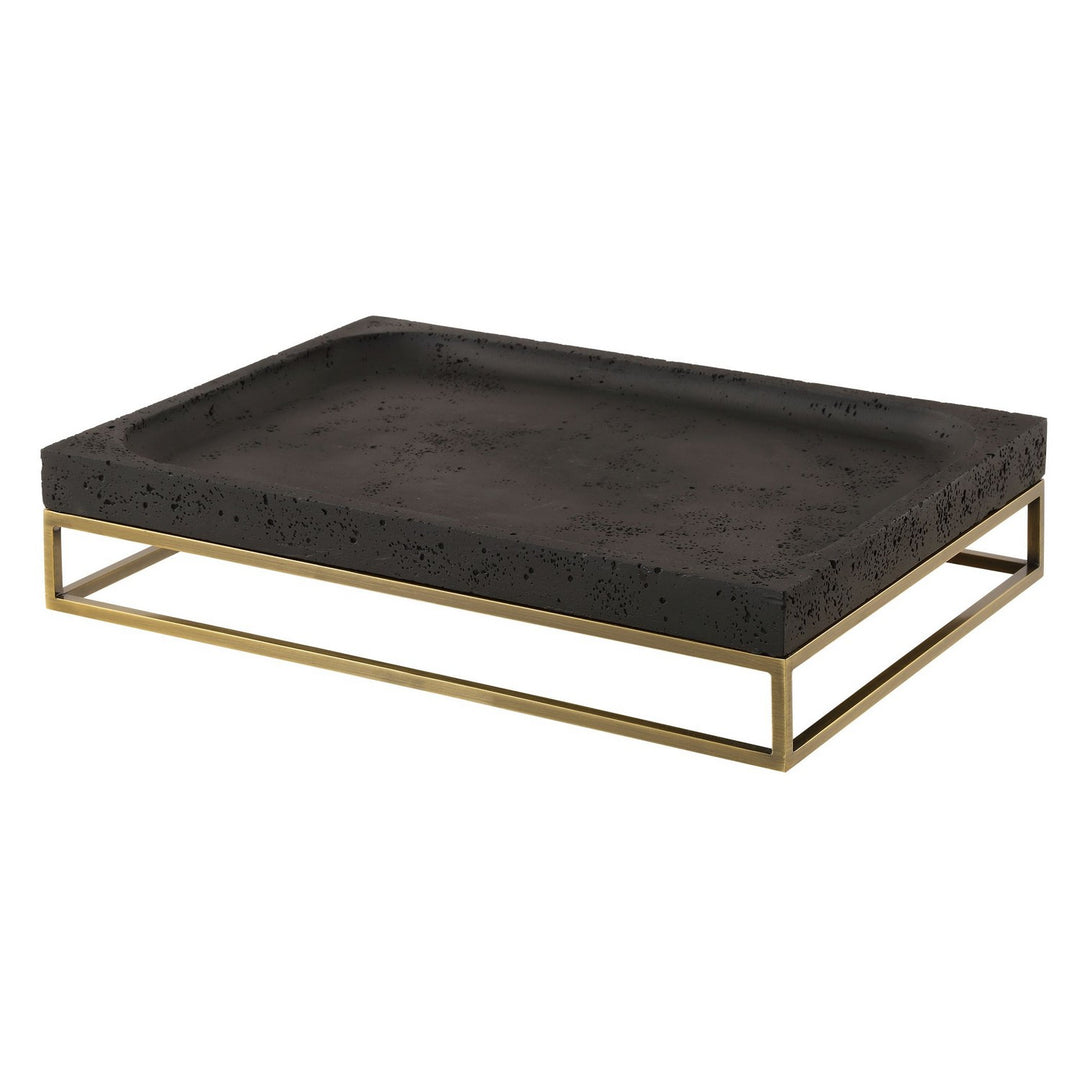 Shadowstone Tray in Antiqued Brass - available from The Lighting Shoppe, trusted by Canadian homeowners