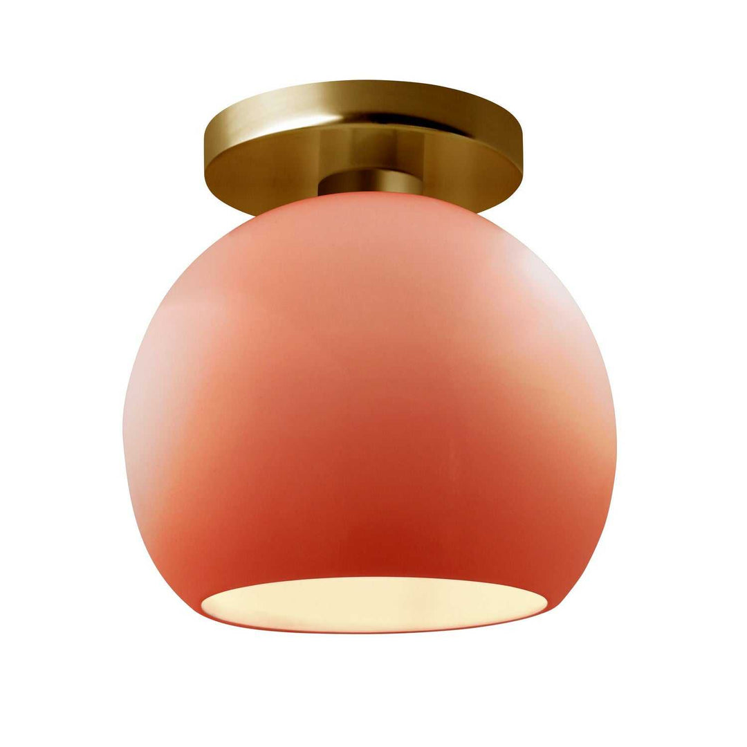 Radiance One Light Semi-Flush Mount in Gloss Blush Justice Designs