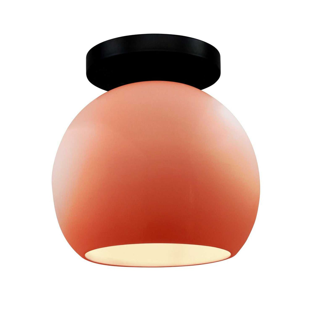 Radiance One Light Semi-Flush Mount in Gloss Blush Justice Designs
