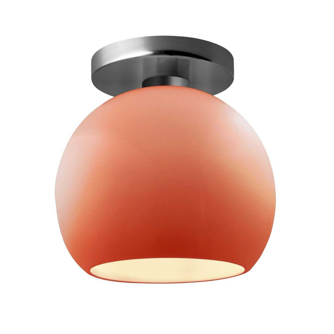 Radiance One Light Semi-Flush Mount in Gloss Blush Justice Designs