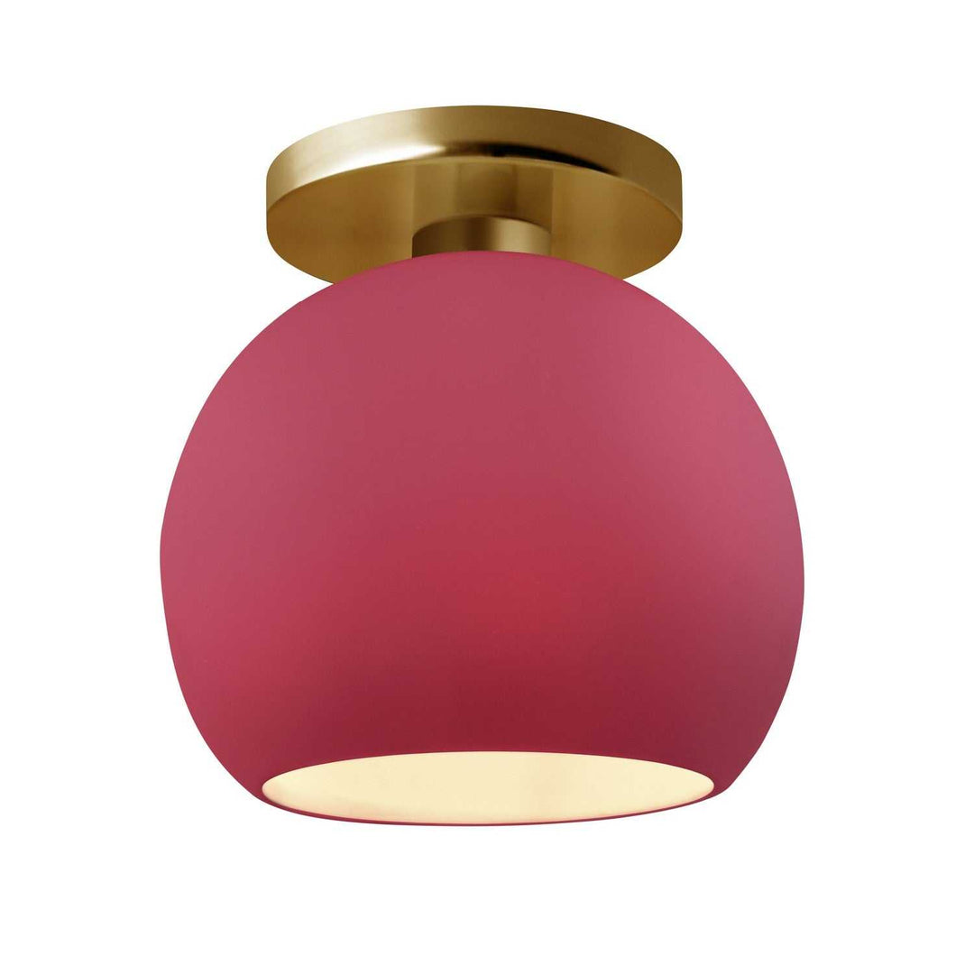Radiance One Light Semi-Flush Mount in Cerise Justice Designs