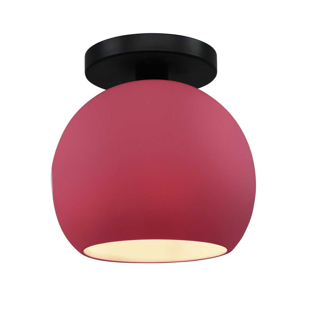 Radiance One Light Semi-Flush Mount in Cerise Justice Designs