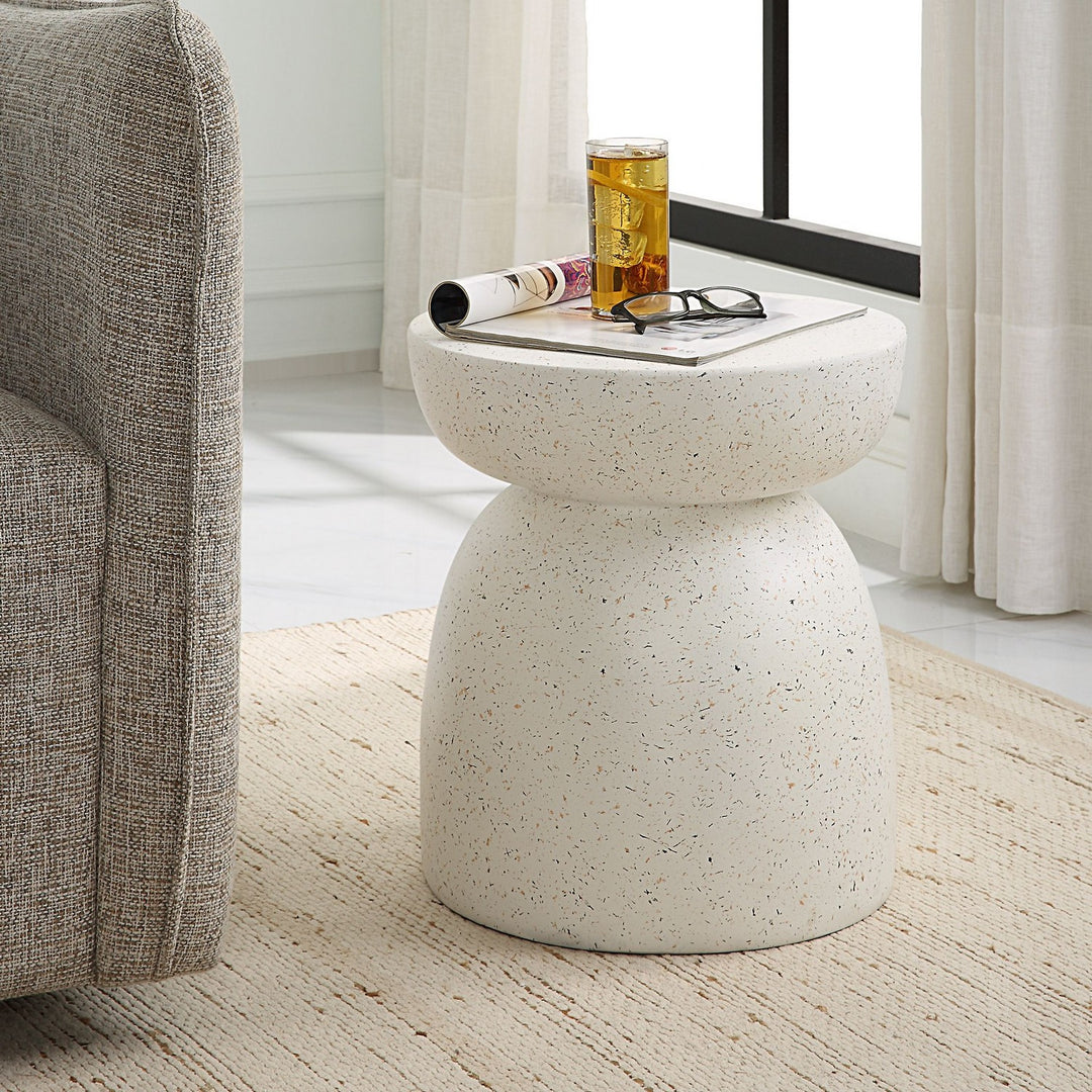 Inhale Accent Table in Matte White - available from The Lighting Shoppe, trusted by Canadian homeowners