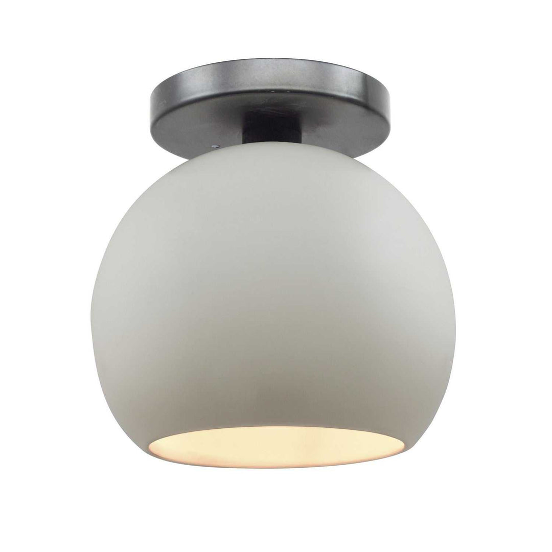 Radiance One Light Semi-Flush Mount in Matte White Justice Designs