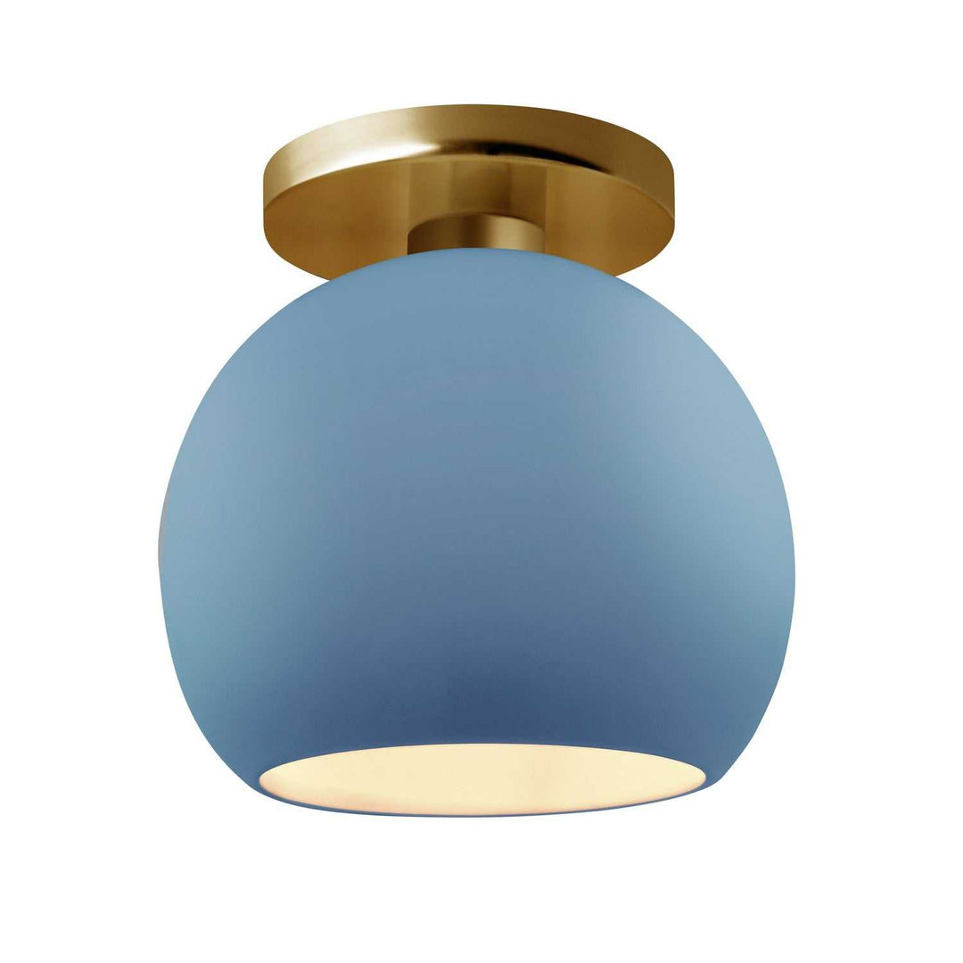 Radiance One Light Semi-Flush Mount in Sky Blue Justice Designs