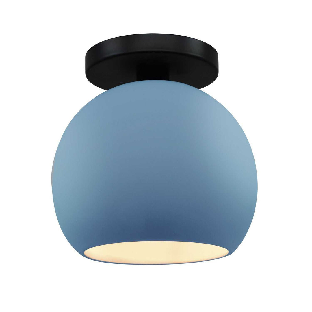 Radiance One Light Semi-Flush Mount in Sky Blue Justice Designs