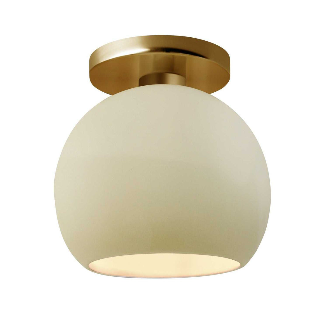 Radiance One Light Semi-Flush Mount in Vanilla (Gloss) Justice Designs