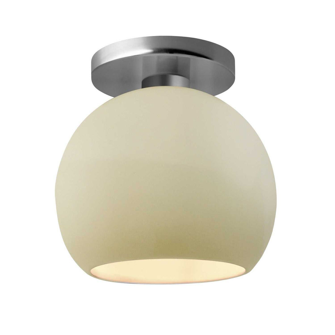 Radiance One Light Semi-Flush Mount in Vanilla (Gloss) Justice Designs
