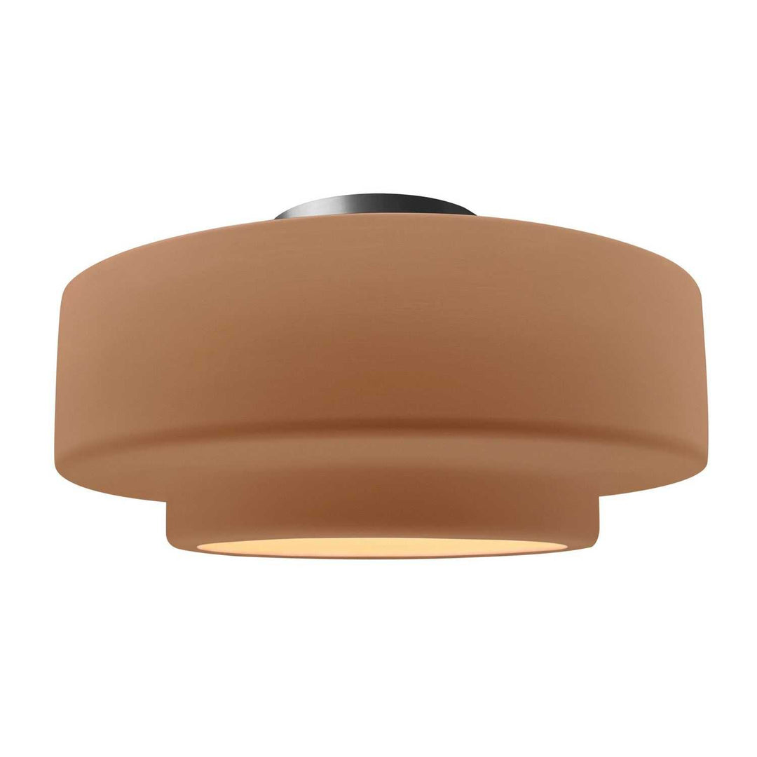 Radiance One Light Semi-Flush Mount in Adobe Justice Designs
