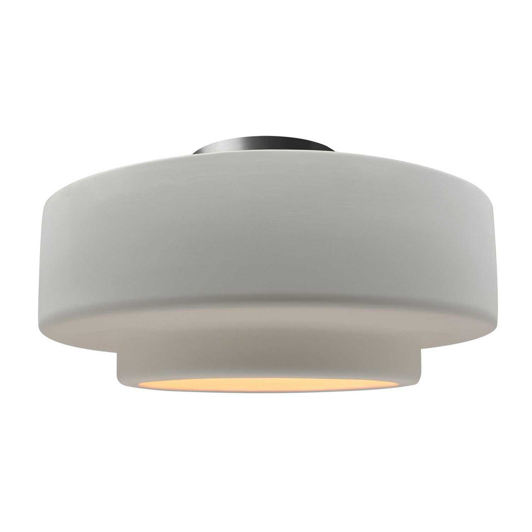Radiance One Light Semi-Flush Mount in Bisque Justice Designs