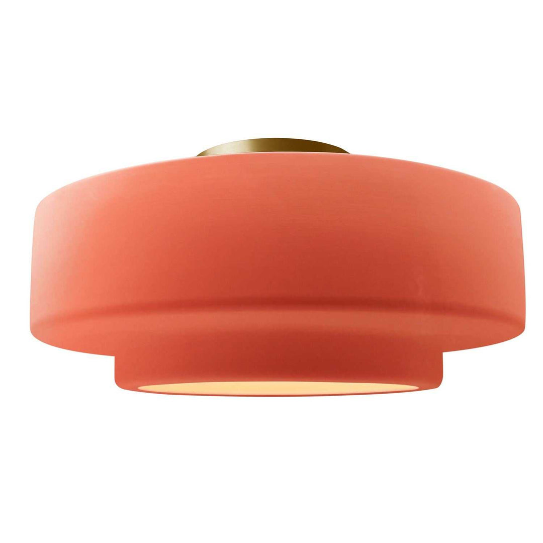 Radiance One Light Semi-Flush Mount in Gloss Blush Justice Designs