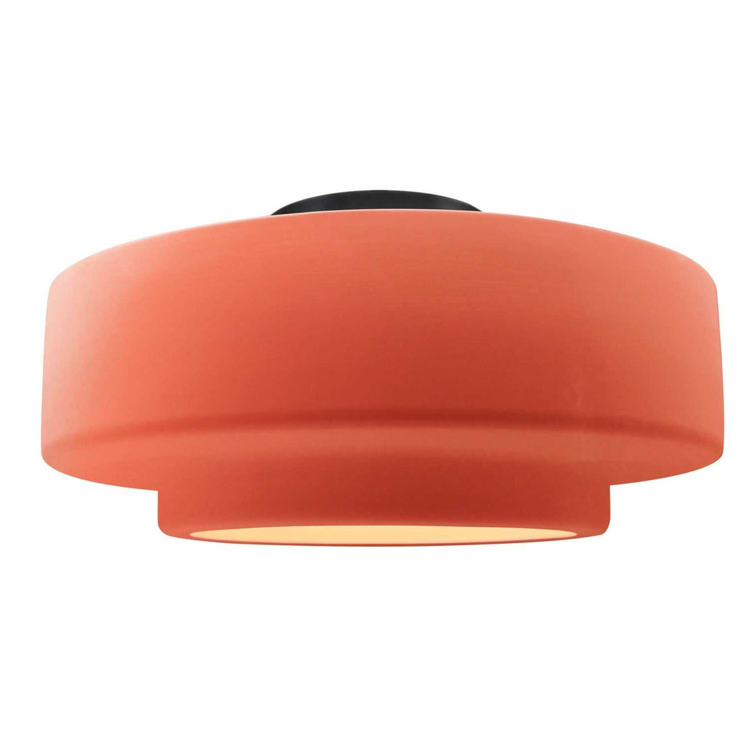 Radiance One Light Semi-Flush Mount in Gloss Blush Justice Designs