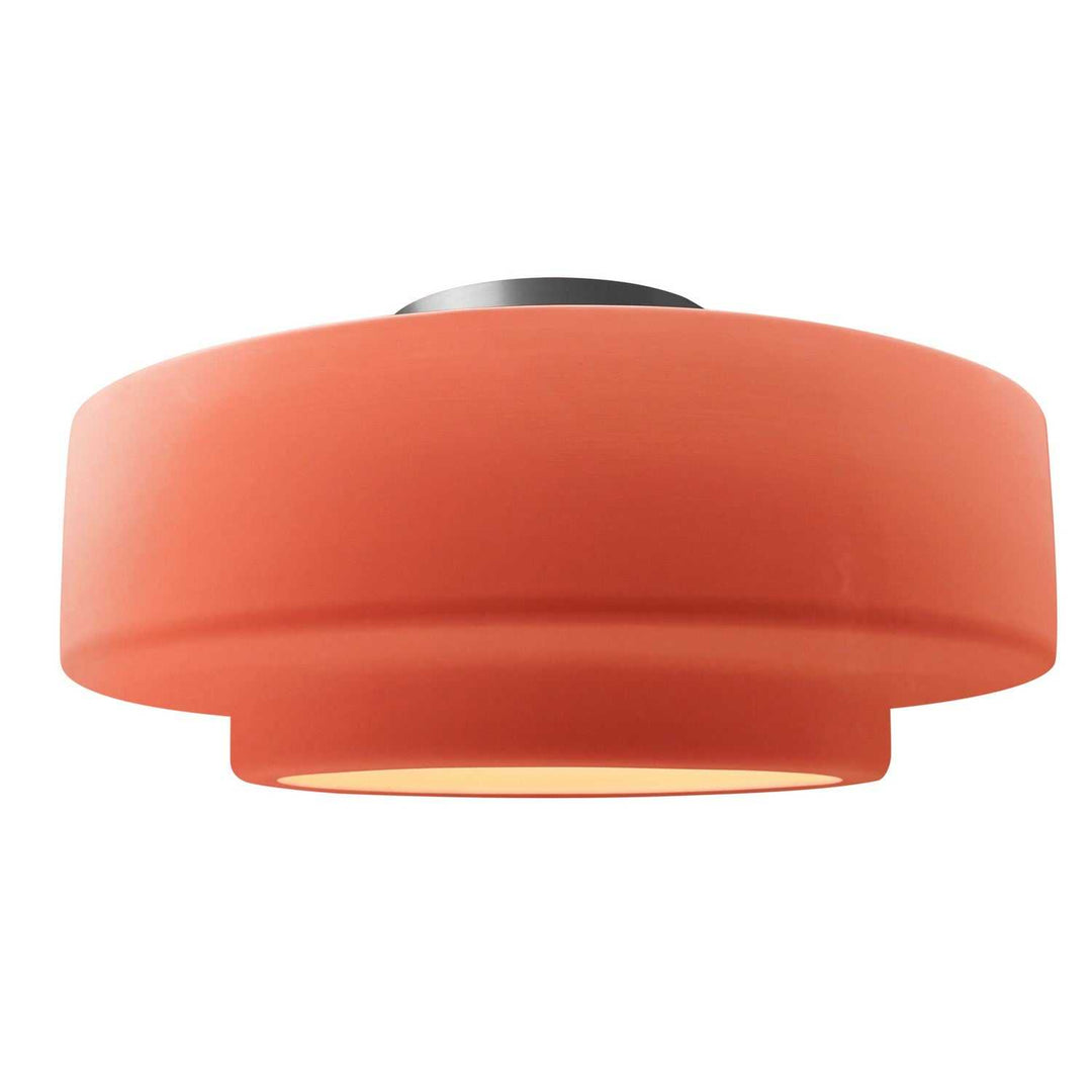 Radiance One Light Semi-Flush Mount in Gloss Blush Justice Designs