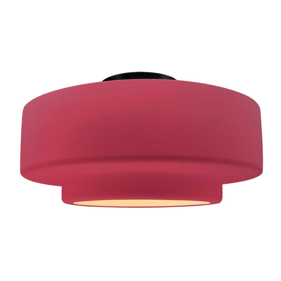 Radiance One Light Semi-Flush Mount in Cerise Justice Designs