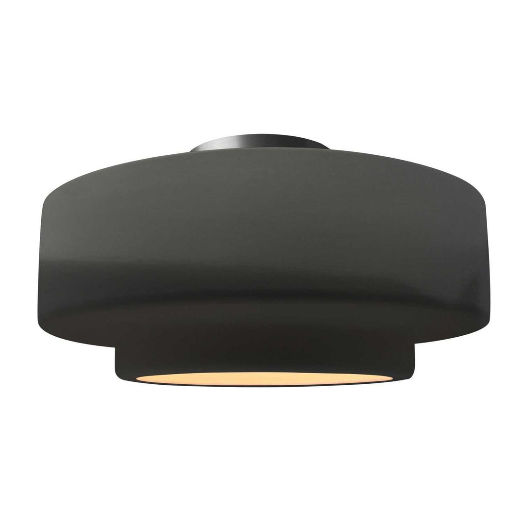 Radiance One Light Semi-Flush Mount in Gloss Grey Justice Designs