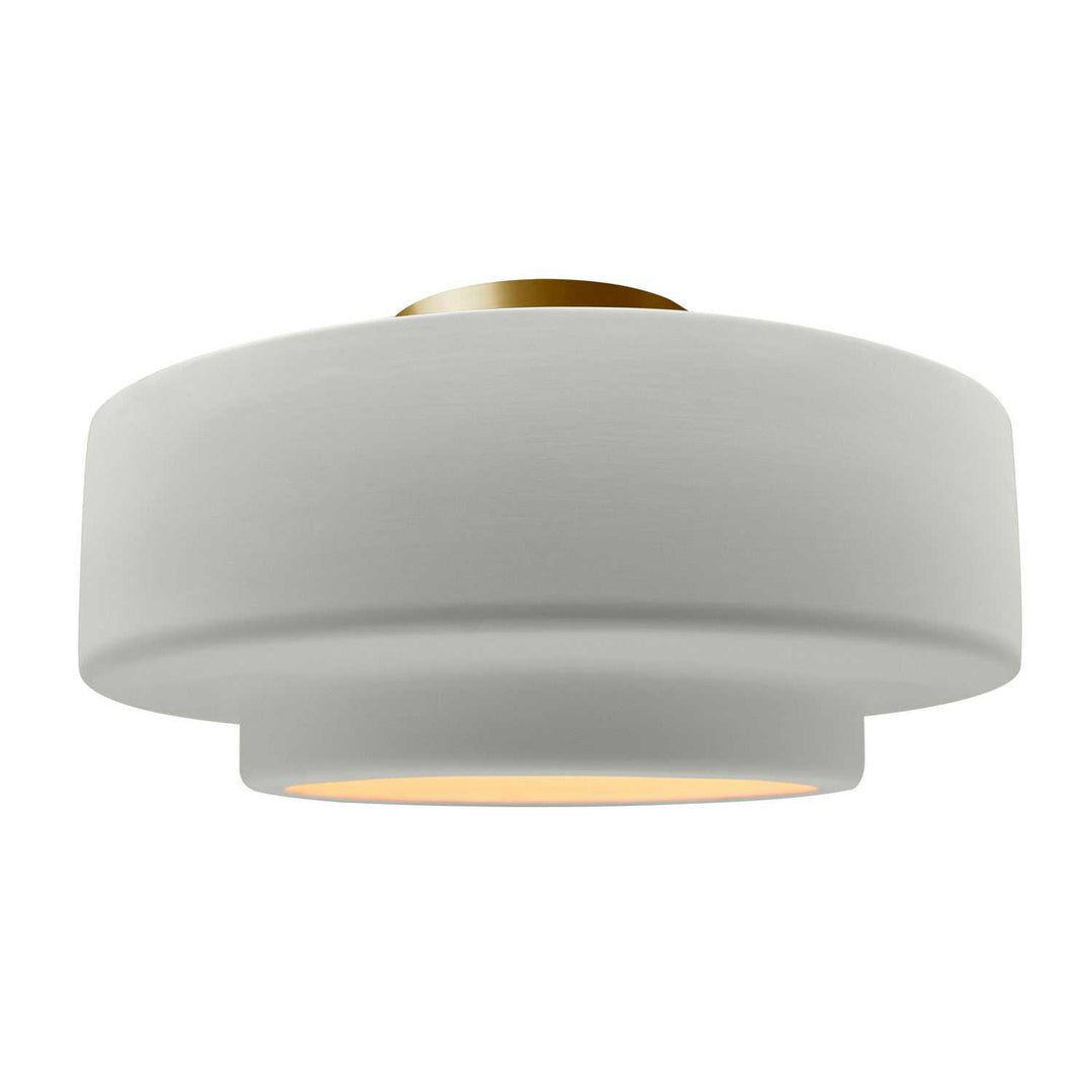 Radiance One Light Semi-Flush Mount in Matte White Justice Designs