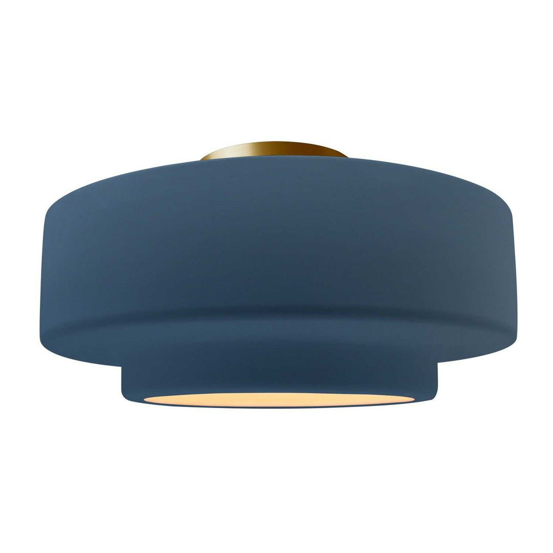 Radiance One Light Semi-Flush Mount in Midnight Sky Justice Designs