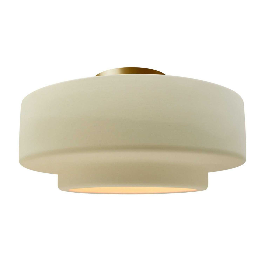 Radiance One Light Semi-Flush Mount in Vanilla (Gloss) Justice Designs