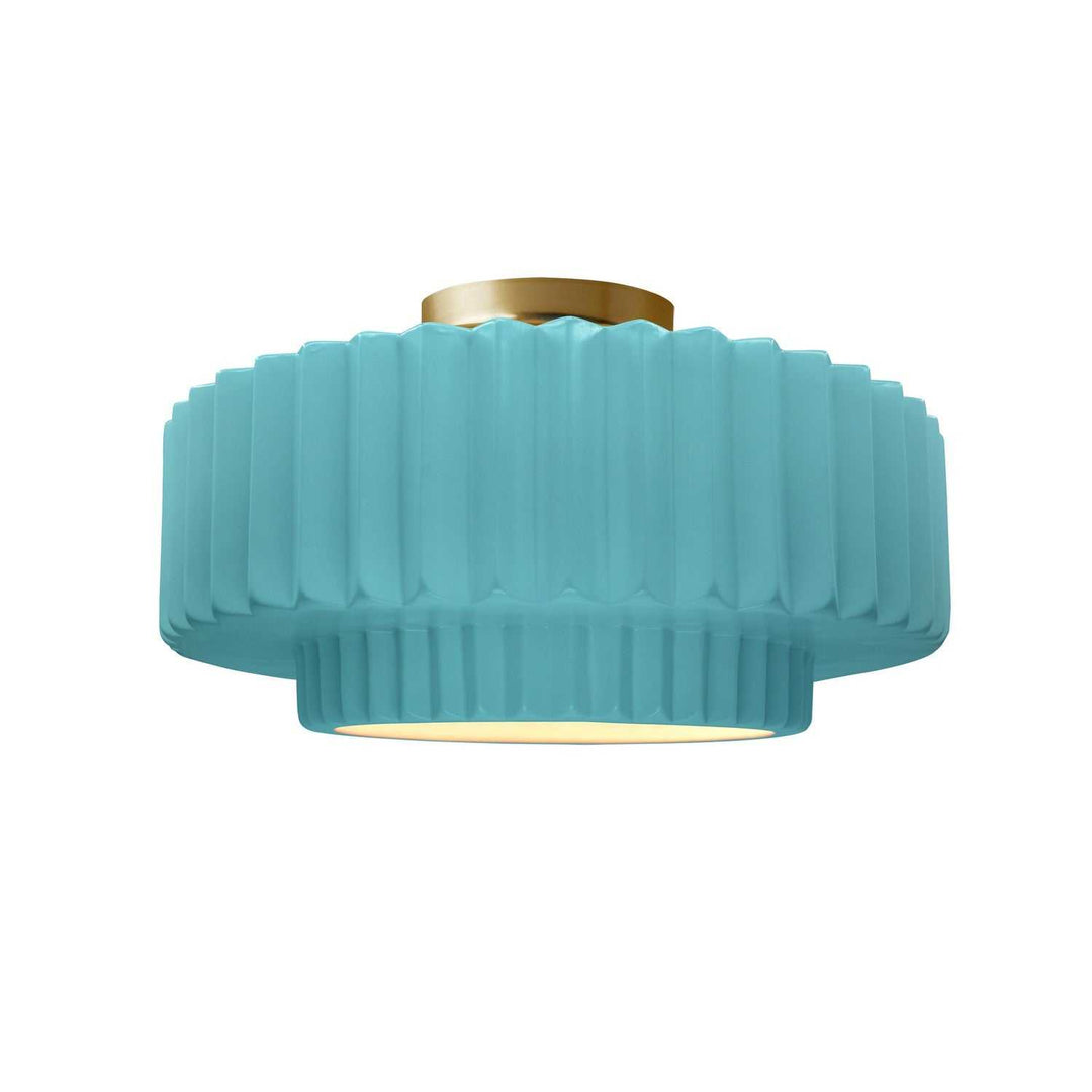 Radiance One Light Semi-Flush Mount in Reflecting Pool Justice Designs