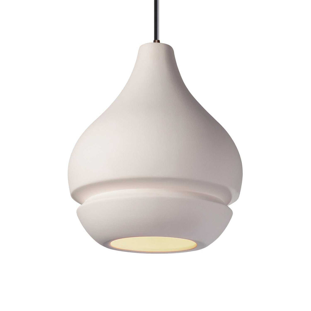Radiance One Light Pendant in Bisque Justice Designs
