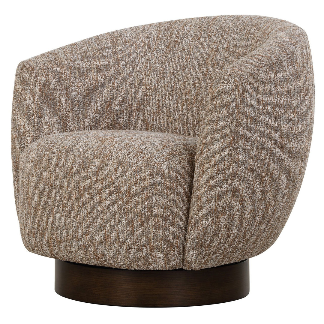 Dunes Swivel Chair in Dark Walnut - available from The Lighting Shoppe, trusted by Canadian homeowners
