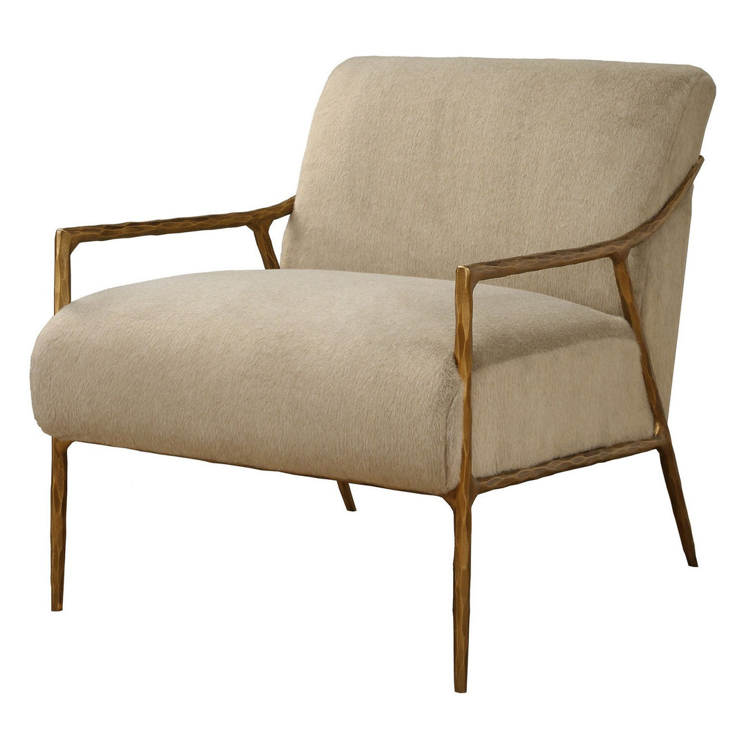 Kashmir Accent Chair in Aged Gold - available from The Lighting Shoppe, trusted by Canadian homeowners