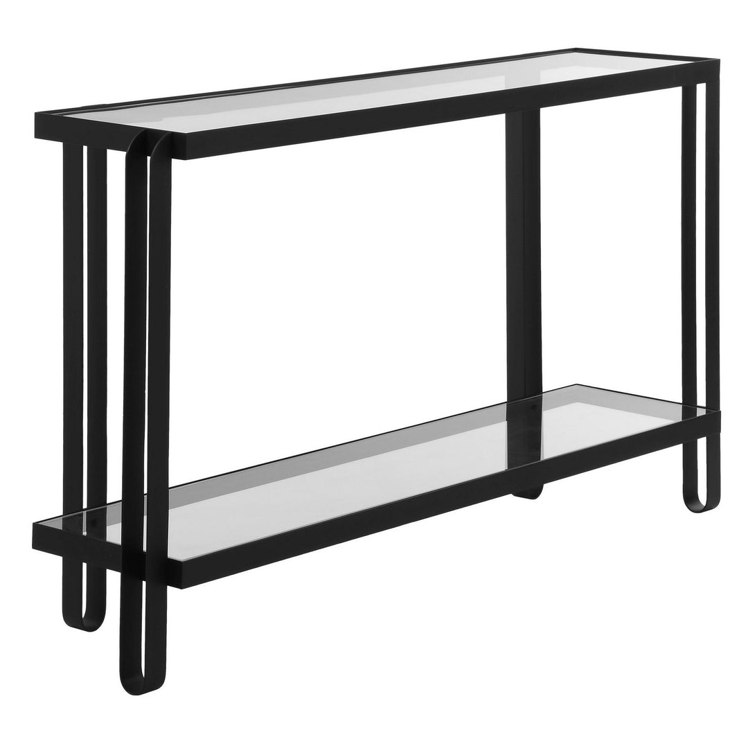 Shadow Console Table in Satin Black - available from The Lighting Shoppe, trusted by Canadian homeowners
